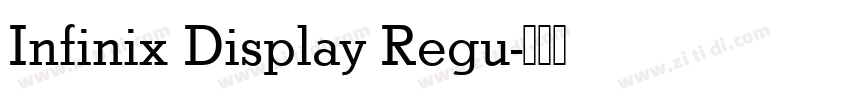 Infinix Display Regu字体转换